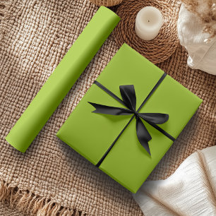 Apple Green Solid Color Classic Elegant Wrapping Paper