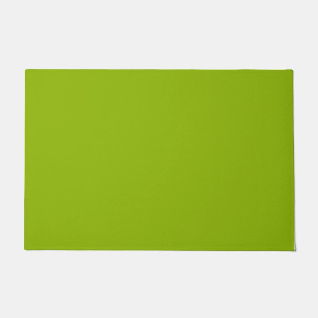 Apple green (solid color)  doormat (Front)