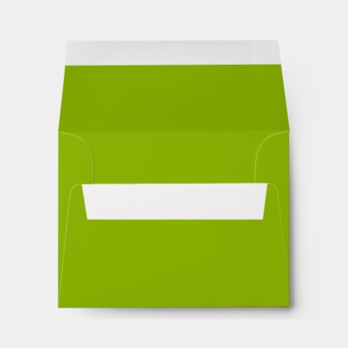 Apple green solid color  envelope