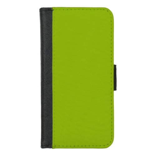 Apple green solid color  iPhone 87 wallet case