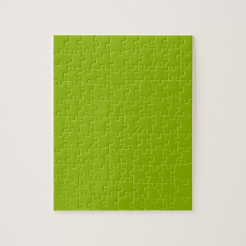 Apple green solid color  jigsaw puzzle