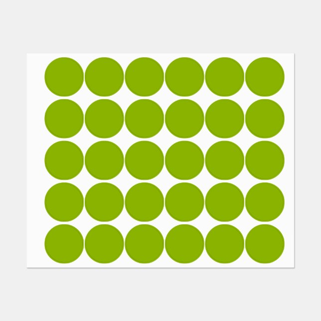 Apple green (solid color)  labels (Sheet)