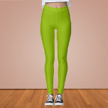 Apple Green Solid Color Leggings<br><div class="desc">Apple Green Solid Color</div>