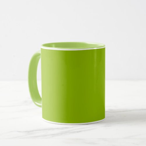 Apple green solid color  mug