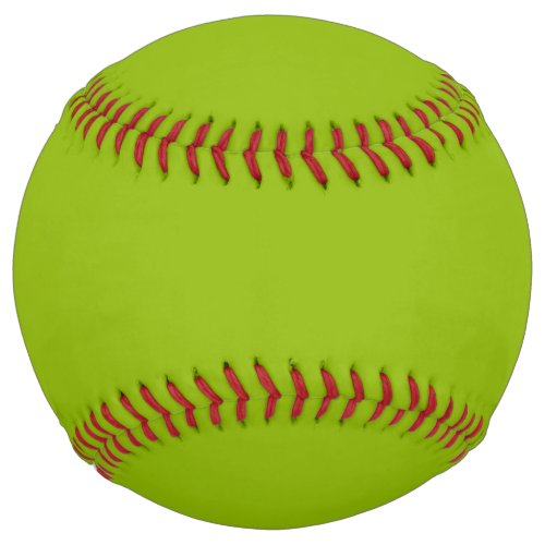 Apple green solid color  softball