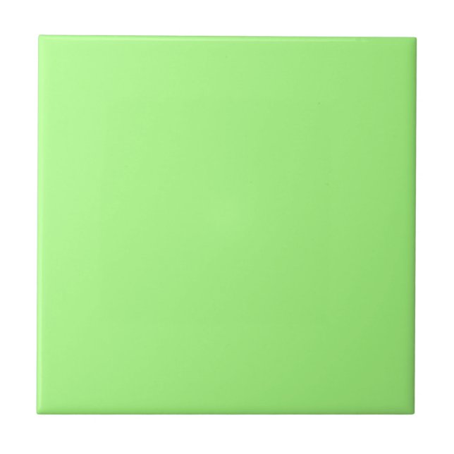 Apple Green Solid Color Tile (Front)