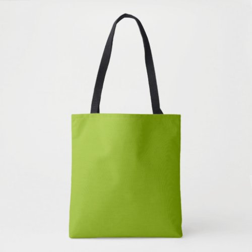 Apple green solid color  tote bag