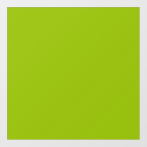 Apple green solid color  window cling