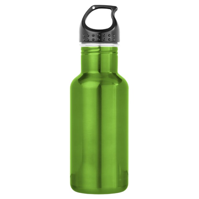 Apple Green Stainless Steel Water Bottle Add Own (Front)