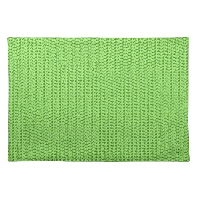 Apple Green Weave Mesh Look Placemat (Front)