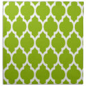 Apple Green White Moroccan Quatrefoil Pattern #4 Napkin