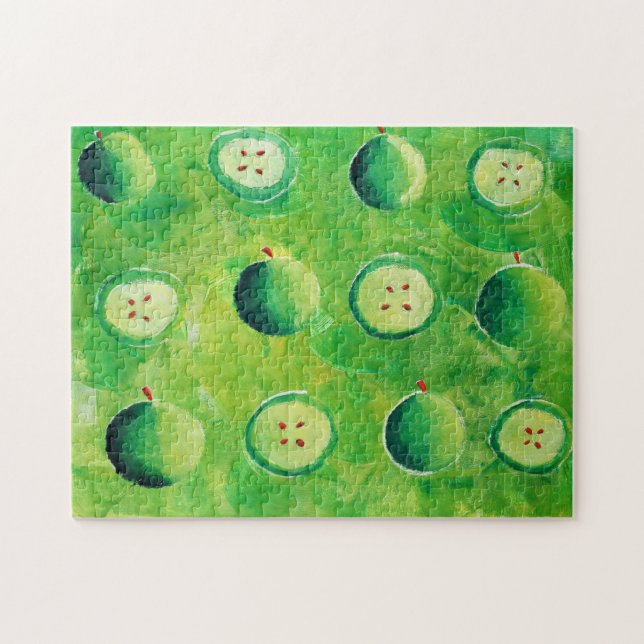 Apple Halves Painting Jigsaw Puzzle (Horizontal)