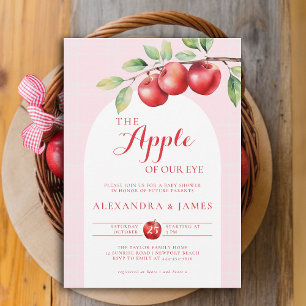 Apple Harvest Boho Arch Coed Fall Chic Girl Shower Invitation
