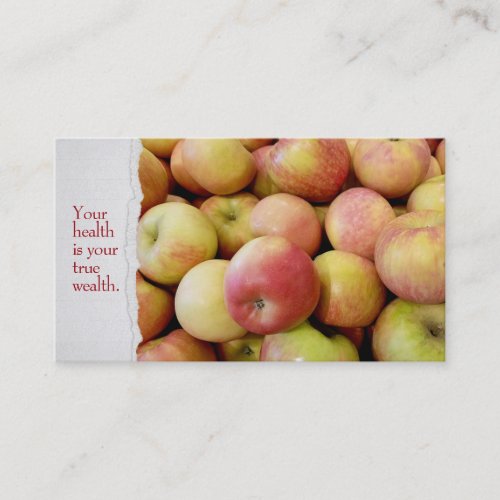 apple harvest business card