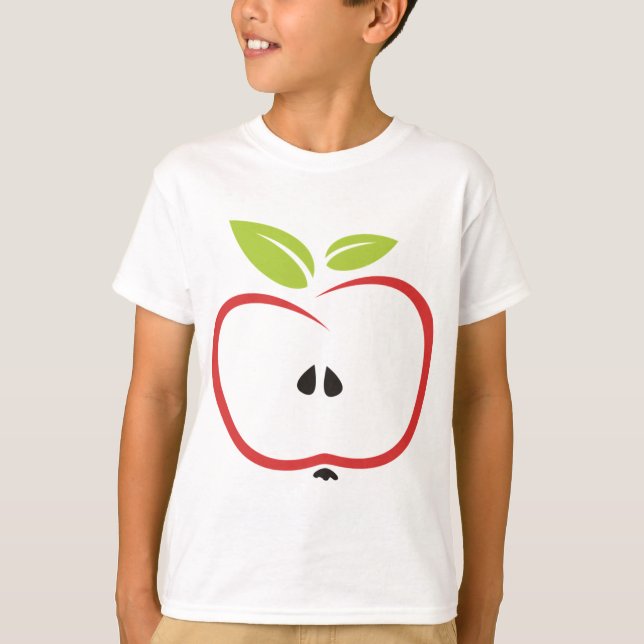 Apple Healthy Red Fruit T-Shirt (Front)