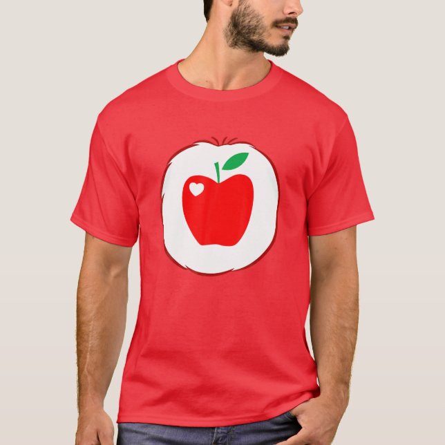 Apple-Heart-Care-For-Bear-Heart-Costume Halloween T-Shirt (Front)