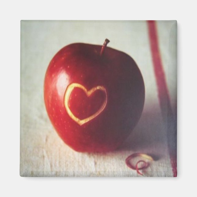 Apple Heart Magnet (Front)