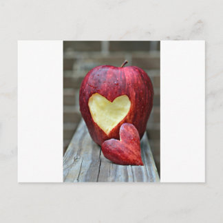 Apple Heart Postcard