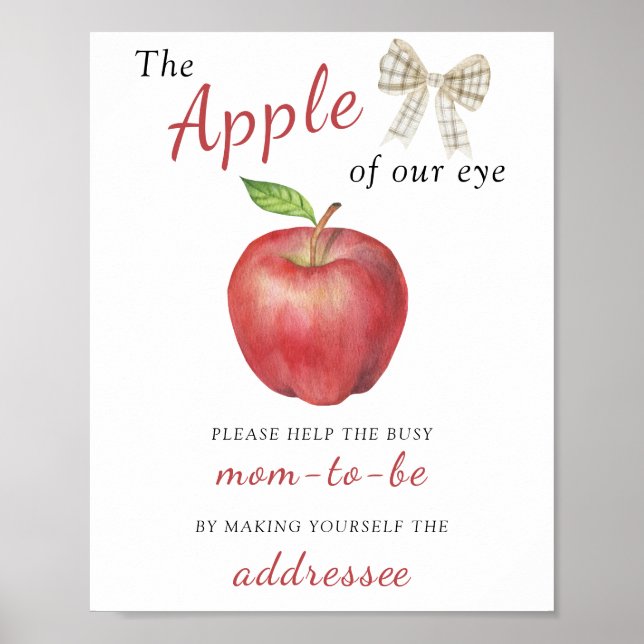 Apple - Help the Busy Mom-to-Be Addressee Poster (Front)