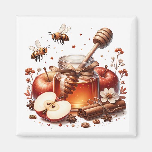 Apple Honey Magnet   (Front)