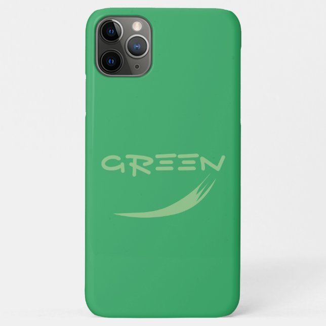 apple iphone 11 pro max case Green design (Back)