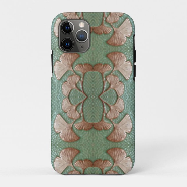 Apple iPhone 11Pro Case with Gingko leaves (Back)