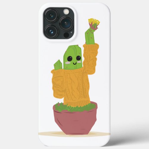 Apple iPhone 13 Pro Max Case _ Cactus in Sweater