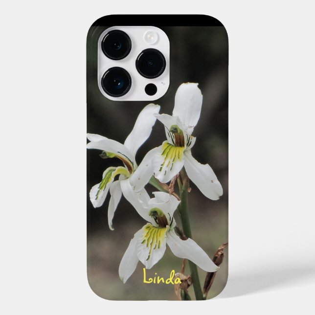 Apple iPhone 14 PRO Case White Orchid (Back)