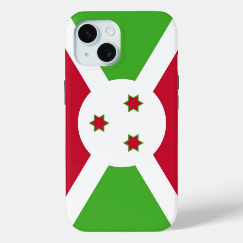 Apple iPhone 15 Case-Mate with Burundi flag Case