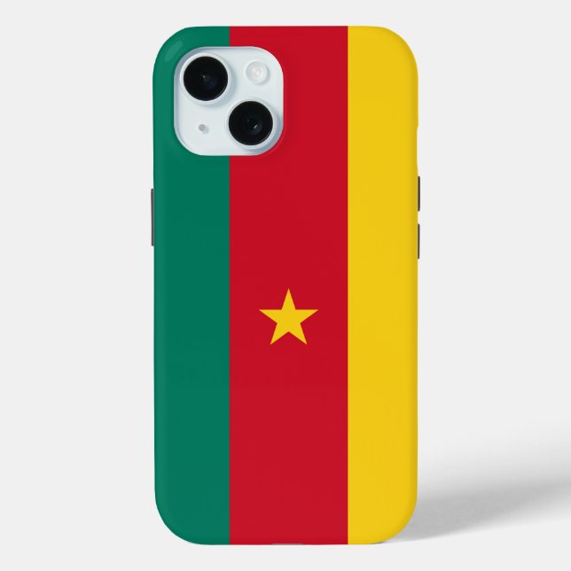 Apple iPhone 15 Case-Mate with Cameroon flag Case (Back)