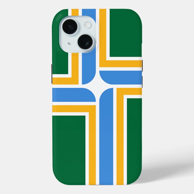 Apple iPhone 15 Case-Mate with Portland flag Case-Mate iPhone Case (Back)