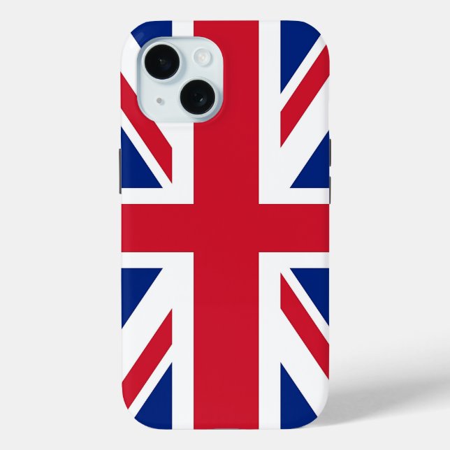 Apple iPhone 15 Case-Mate with United Kingdom flag Case (Back)