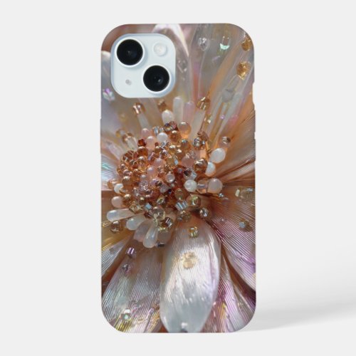 Apple iPhone 15 Crystal Floral Design Case