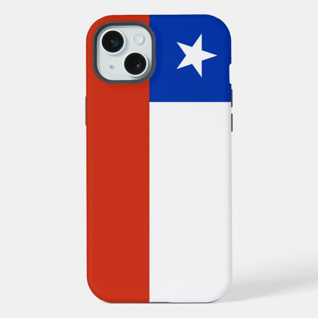 Apple iPhone 15 Plus Case, Chile flag Case (Back)