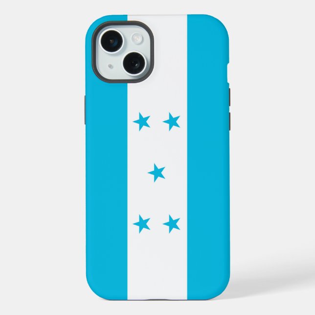Apple iPhone 15 Plus Case, Honduras flag Case (Back)