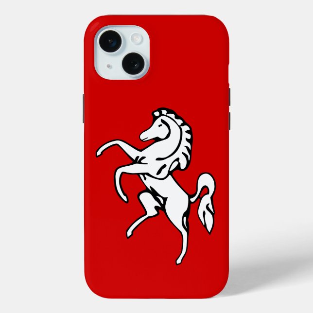Apple iPhone 15 Plus Case, Kent County flag Case-Mate iPhone Case (Back)