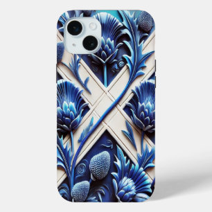 Apple iPhone 15 Plus Case, Scottish Thistles Case