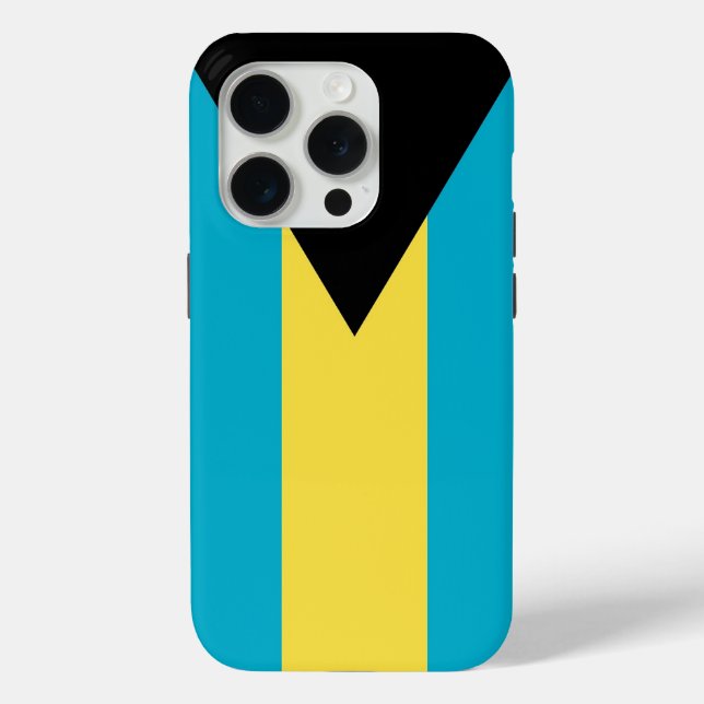 Apple iPhone 15 Pro Case-Mate, Bahamas flag Case-Mate iPhone Case (Back)