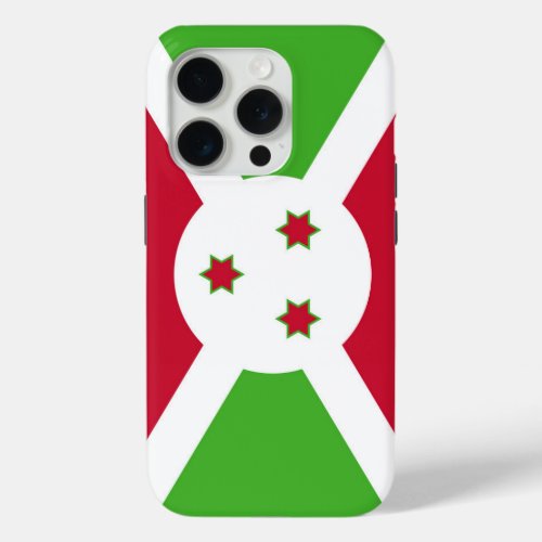 Apple iPhone 15 Pro Case-Mate, Burundi flag Case