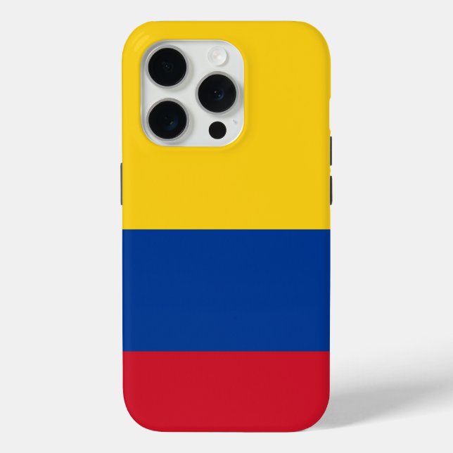 Apple iPhone 15 Pro Case-Mate, Colombia flag Case-Mate iPhone Case (Back)