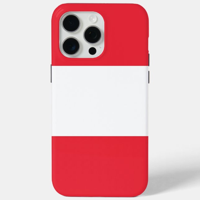 Apple iPhone 15 Pro Max Case, Austria flag Case-Mate iPhone Case (Back)