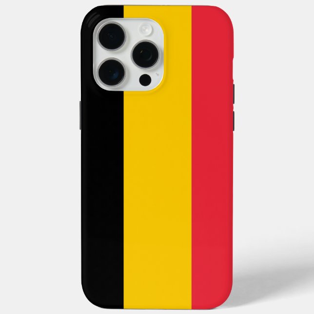 Apple iPhone 15 Pro Max Case, Belgium flag Case-Mate iPhone Case (Back)