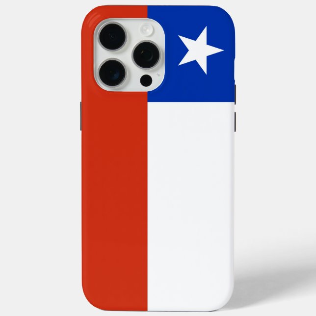 Apple iPhone 15 Pro Max Case, Chile flag Case-Mate iPhone Case (Back)