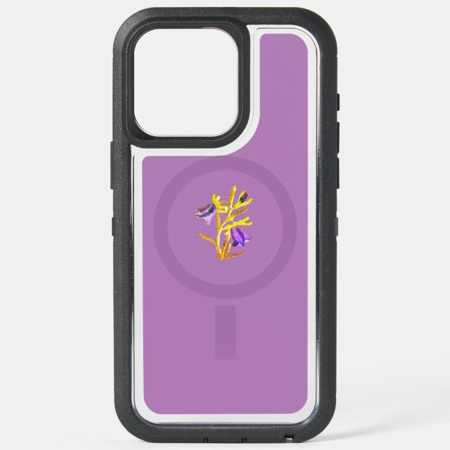 apple iphone 15 pro max case flower style design (Back)
