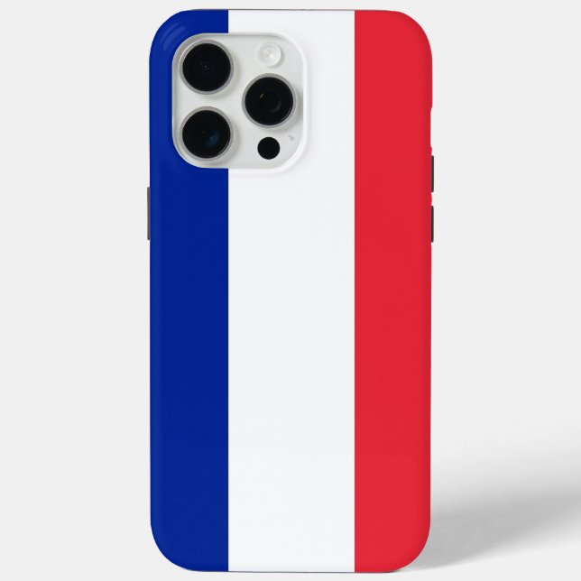 Apple iPhone 15 Pro Max Case, France flag Case-Mate iPhone Case (Back)