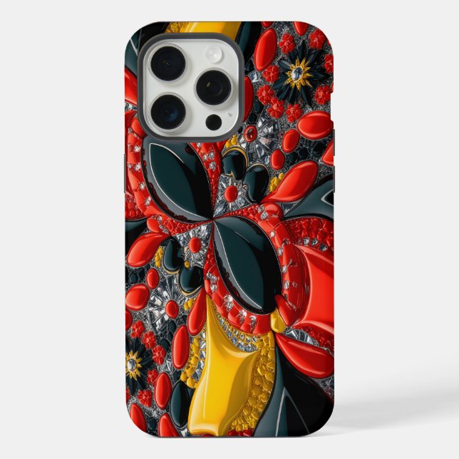 Apple iPhone 15 Pro Max Case, Germany Colors Case (Back)