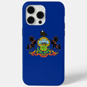 Apple iPhone 15 Pro Max Case, Pennsylvania Flag iPhone 15 Pro Max Case
