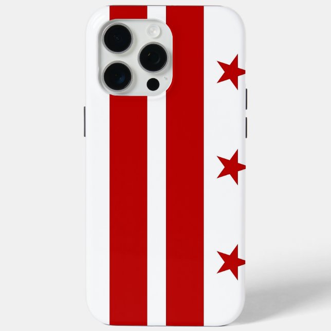 Apple iPhone 15 Pro Max, Washington DC flag Case-Mate iPhone Case (Back)