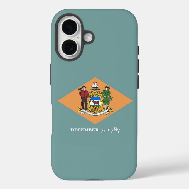Apple iPhone 16 Case-Mate with Delaware flag Case (Back)