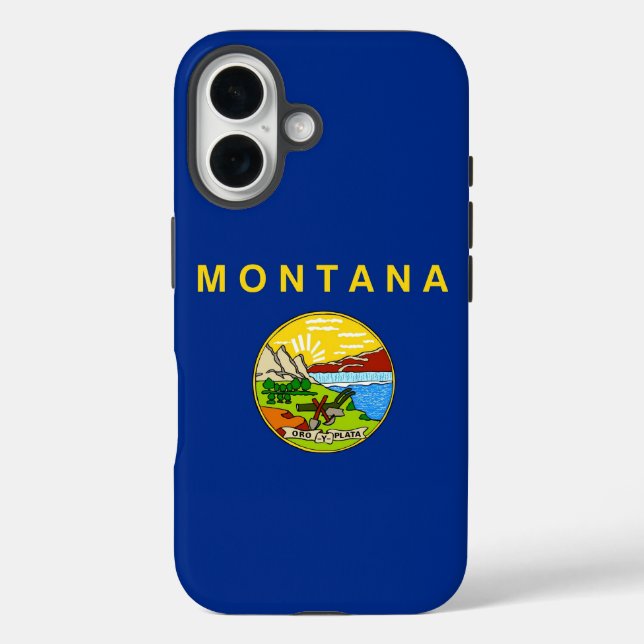 Apple iPhone 16 Case-Mate with Montana flag Case (Back)